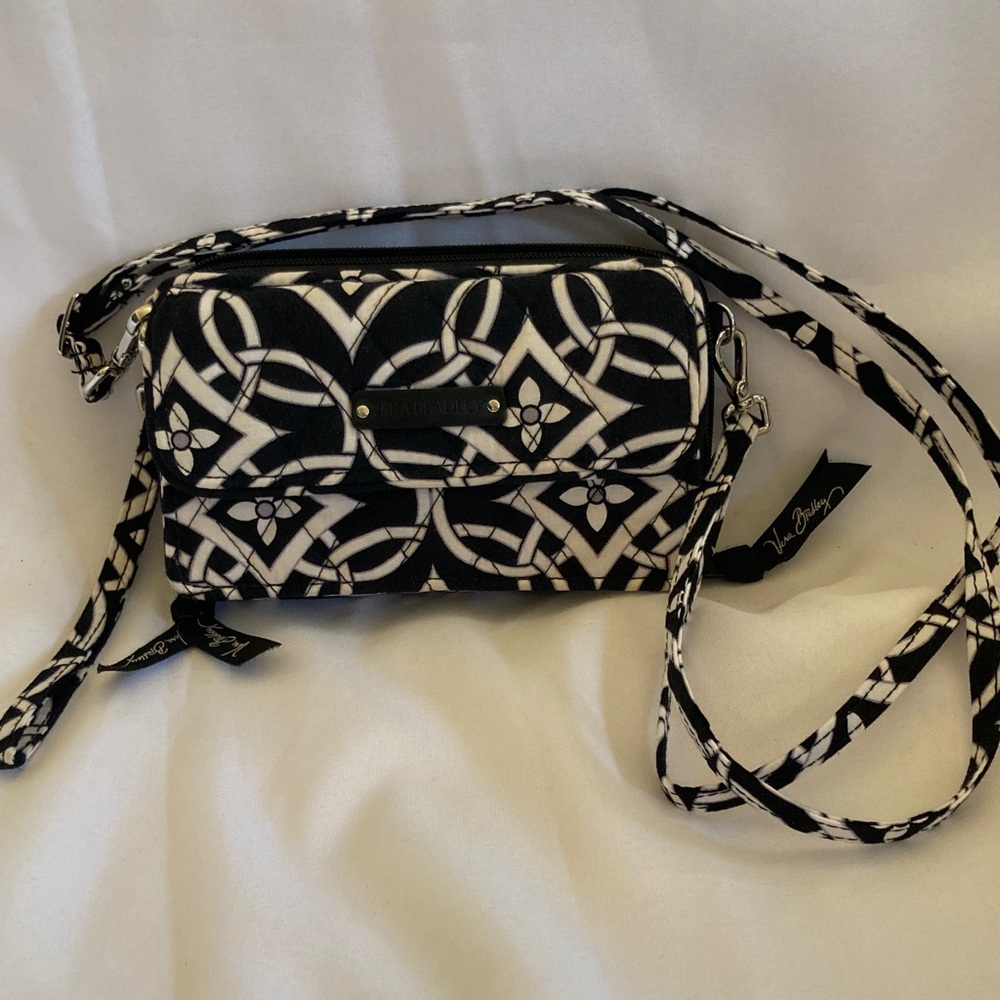 Vera Bradley Concerto Black and White Crossbody Bag